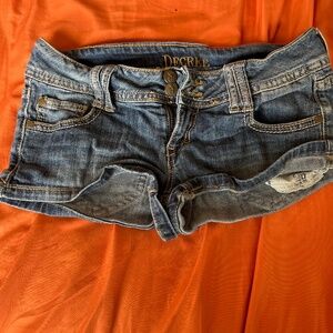 Denim shorts